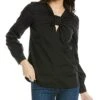 Carolina Herrera Wide Sleeve Knot Shirt Women