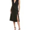 Carolina Herrera Double-Breasted Wrap Dress Women
