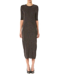 Carolina Herrera 20 Carolina Herrera Elbow-Sleeve Rib Dress Women