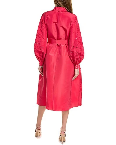 Carolina Herrera Silk Trench Dress Women 2 Carolina Herrera Silk Trench Dress Women - Image 2